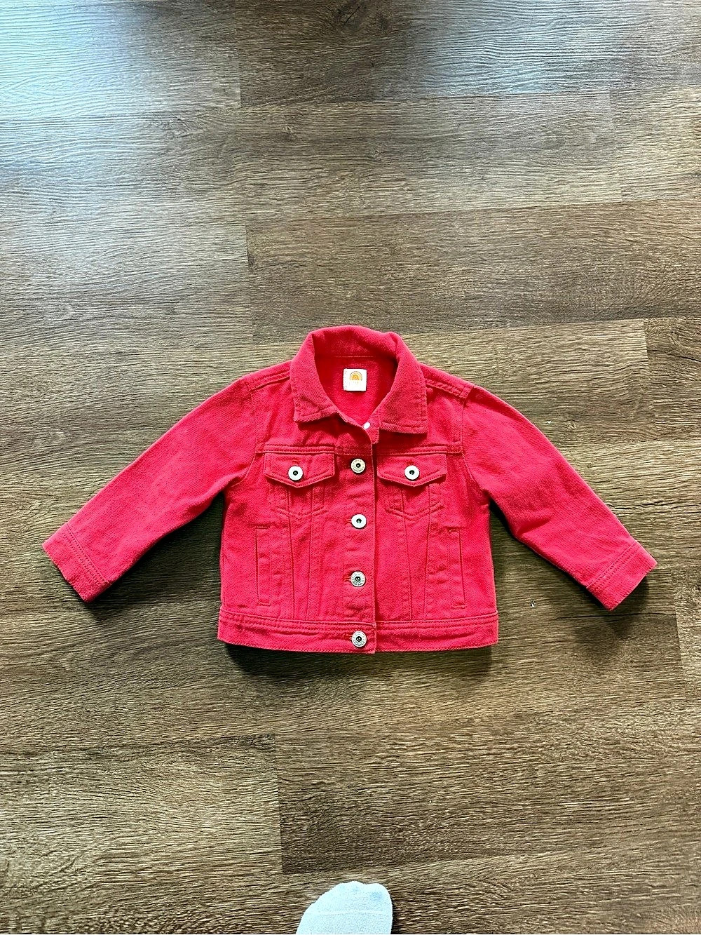 Hana Mae Girls 2T Red Jean Jacket Like New